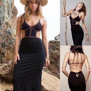 ZhenNymph Black Boho Maxi Dress